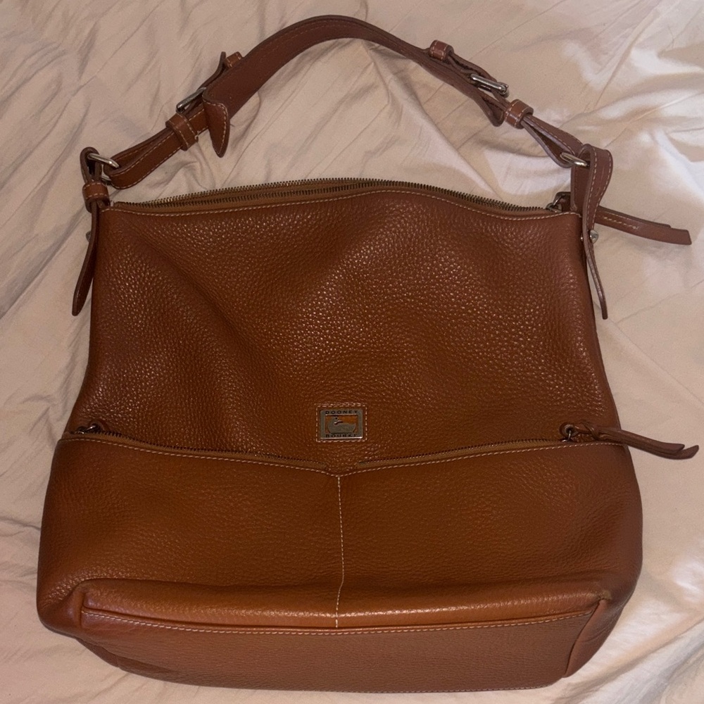 Dooney & Bourke Brown Leather Shoulder Bag